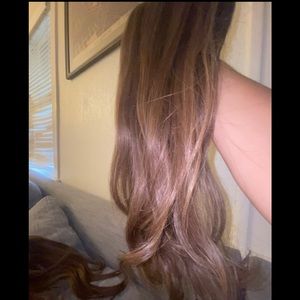 Real human hair extensions